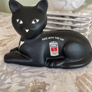 Vintage 1981 Eveready Battery Cat Bank
